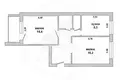 2 room apartment 52 m² Brest, Belarus