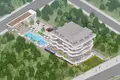 Kompleks mieszkalny New residential complex with swimming pools, a gym and a parking on the seafront, Kestel, Alanya, Türkiye