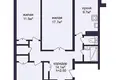 Wohnung 4 zimmer 79 m² Ludvinova, Belarus