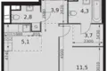 Apartamento 2 habitaciones 45 m² Moscú, Rusia
