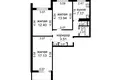 3 bedroom apartment 63 m² Minsk, Belarus