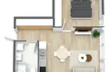 2 room apartment 44 m² Klaipėda, Lithuania
