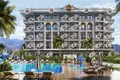 Wohnkomplex New residence with a swimming pool, a tennis court and a mini golf course close to the sea and the city center, Oba, Turkey