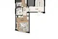 2 bedroom penthouse 73 m² Kadikoy, Turkey