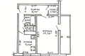 Квартира 1 комната 38 м² Минск, Беларусь