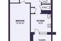 1 room apartment 37 m² Minsk, Belarus