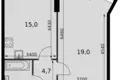 Apartamento 1 habitación 45 m² Moscú, Rusia