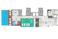 Квартира 2 комнаты 55 м² Demirtas Koyu, Турция