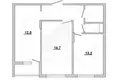 3 room apartment 62 m² Muchaviecki sielski Saviet, Belarus