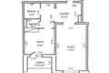 Wohnung 1 zimmer 45 m² Minsk, Belarus