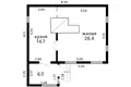 Maison 41 m² Dorski sielski Saviet, Bélarus