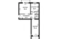 Квартира 2 комнаты 56 м² Привольный, Беларусь