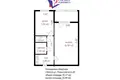 1 room apartment 35 m² Minsk, Belarus