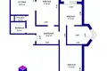 3 room apartment 82 m² Minsk, Belarus