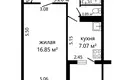 1 bedroom apartment 33 m² Minsk, Belarus