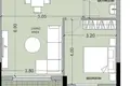 Квартира 1 спальня 63 м² Асоматос, Кипр
