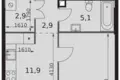 Mieszkanie 1 pokój 35 m² Moskwa, Rosja