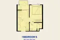 Wohnung 1 Schlafzimmer 30 m² Kamala, Thailand