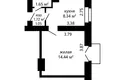 Appartement 1 chambre 28 m² Minsk, Bélarus