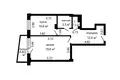 1 bedroom apartment 48 m² Minsk, Belarus
