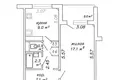 Mieszkanie 1 pokój 39 m² Mińsk, Białoruś