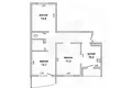 Appartement 3 chambres 74 m² Muchaviecki sielski Saviet, Bélarus