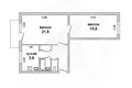 Mieszkanie 2 pokoi 54 m² Brześć, Białoruś