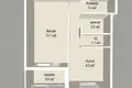 1 room apartment 38 m² Barawlyany, Belarus