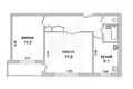 Apartamento 2 habitaciones 52 m² Muchaviecki sielski Saviet, Belarús