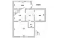 Apartment 56 m² Muchaviecki sielski Saviet, Belarus