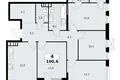 4 room apartment 101 m² Moscow, Russia