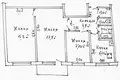 3 room apartment 58 m² Homyel, Belarus