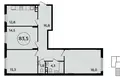 Wohnung 3 zimmer 84 m² Kommunarka, Russland