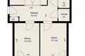 3 room apartment 63 m² Fanipal, Belarus