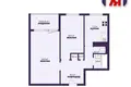 2 room apartment 49 m² Minsk, Belarus