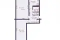 Wohnung 2 zimmer 47 m² Minsk, Belarus