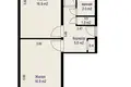 Wohnung 2 zimmer 49 m² Minsk, Belarus