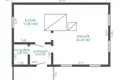 Dom 43 m² Dziarzynski sielski Saviet, Białoruś