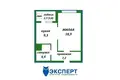 1 room apartment 40 m² Kopishche, Belarus