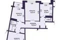 3 room apartment 72 m² Minsk, Belarus