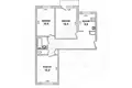 Wohnung 3 zimmer 62 m² Muchaviecki sielski Saviet, Belarus