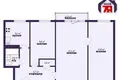 Appartement 3 chambres 57 m² Salihorsk, Bélarus
