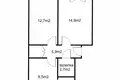 Apartamento 3 habitaciones 48 m² Varsovia, Polonia