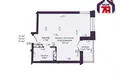 Apartamento 1 habitación 41 m² Minsk, Belarús