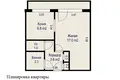 Wohnung 1 zimmer 31 m² Minsk, Belarus