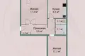 Wohnung 2 zimmer 52 m² Baryssau, Belarus