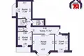 Mieszkanie 3 pokoi 73 m² Mińsk, Białoruś