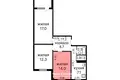 3 bedroom apartment 63 m² Minsk, Belarus