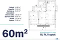 Appartement 1 chambre 60 m² Budva, Monténégro