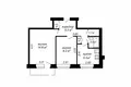 Wohnung 2 zimmer 41 m² Minsk, Belarus